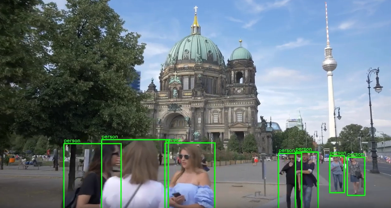 Tracking humans in the frame using alwaysAI computer vision object detection