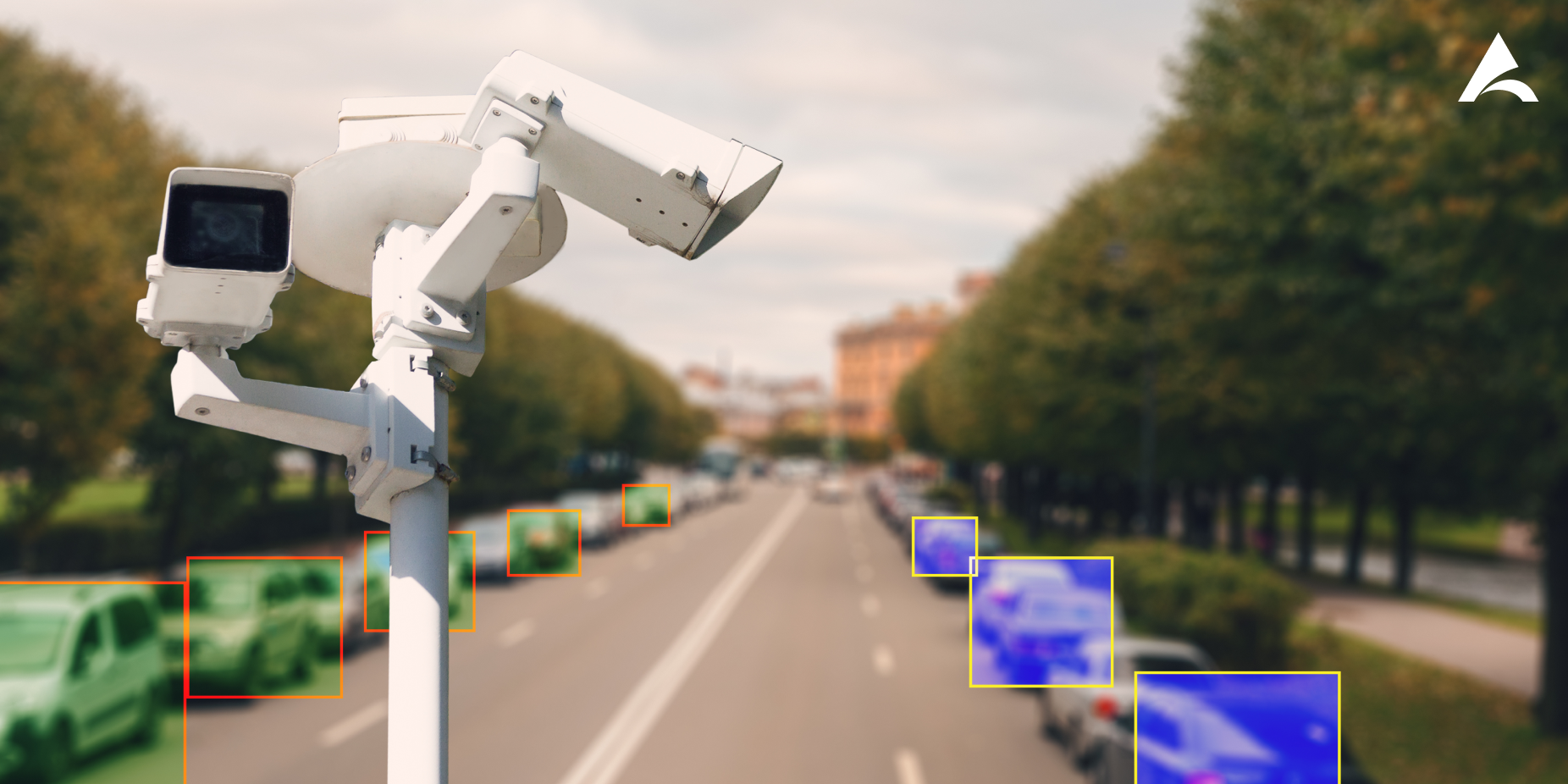 Computer vision for traffic analytics, traffic cameras detect parked cars.